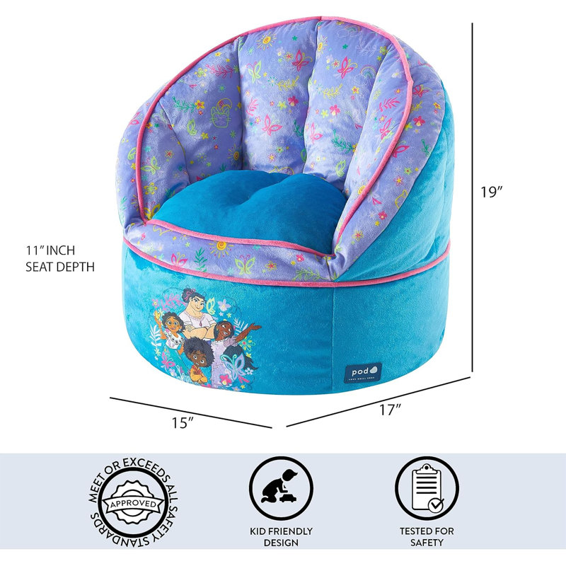 Disney Encanto Madrigal Family Blue Round Bean Bag Chair