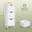 Holbrook Bathroom White Storage Drawers