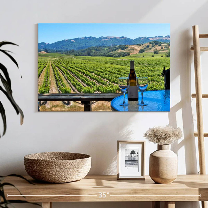 Alvord Sonoma Vineyard Wine, 24" H x 36" W