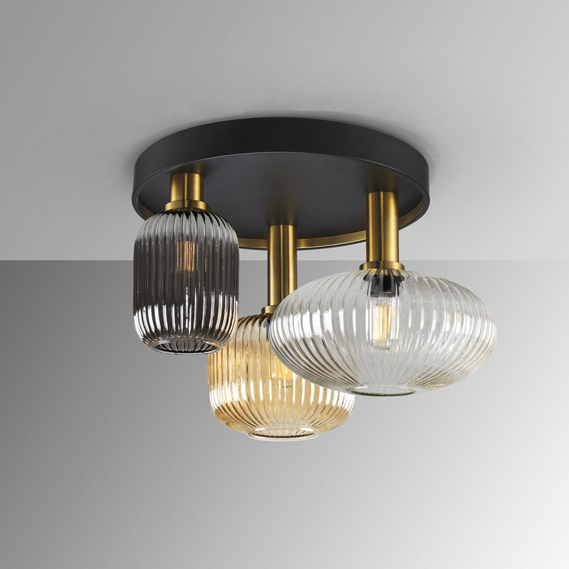 Alonza Glass Semi Flush Mount