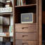 Bibliothèque pratique en bois massif de style américain