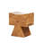 Nico Reclaimed Wood Sculptural Stool Ottoman