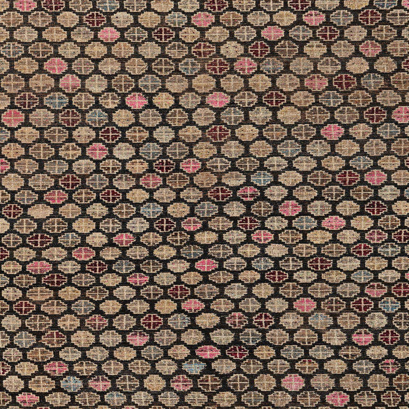 Tapis abstrait moderne 4470, Carré 8 pi