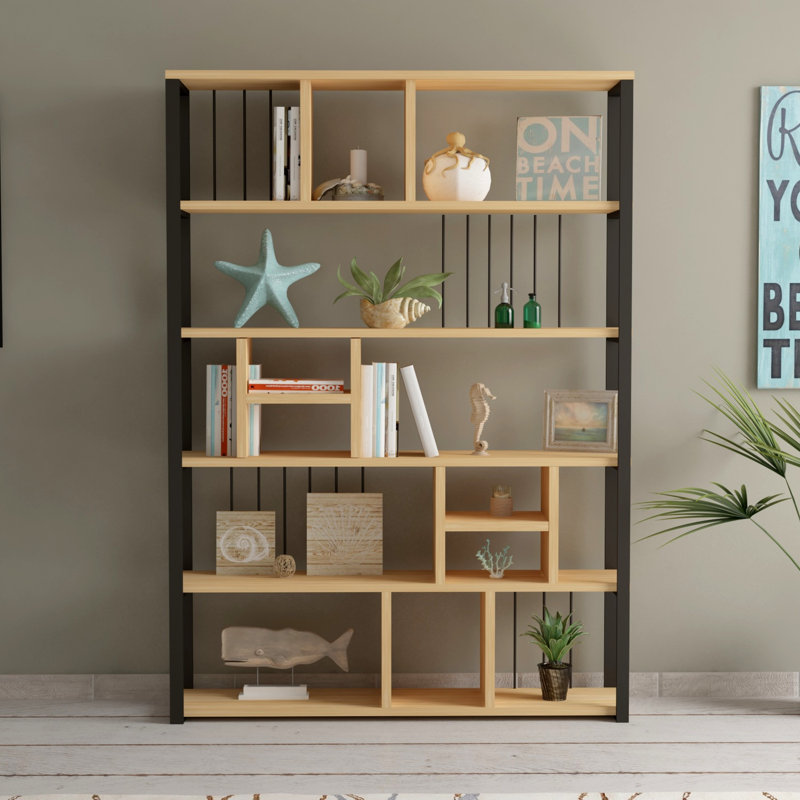 Bibliothèque en métal H 59,06 "x l 47,24" Denneen