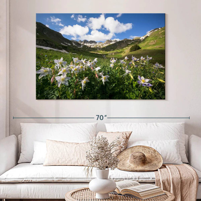 Harnek Columbine Flower Field, 34" H x 51" W
