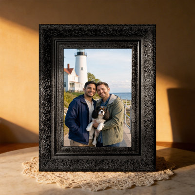 Cadre photo classique noir 1PC 5 "x 7" avec orientation portrait ou paysage