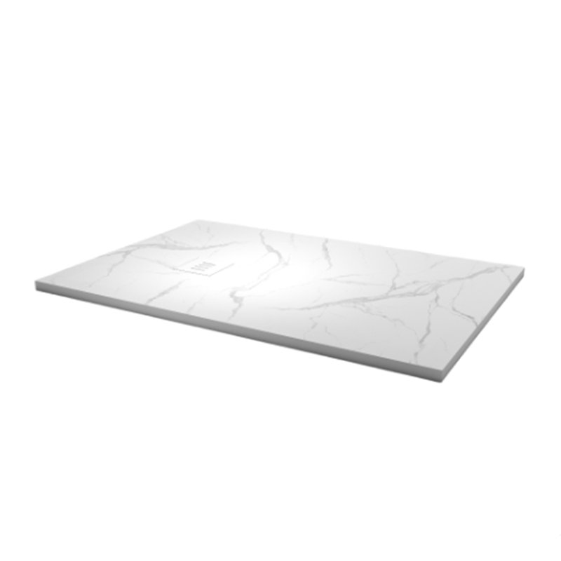 Base de douche réversible à surface solide 48 po x 32 po Kiara Calcutta