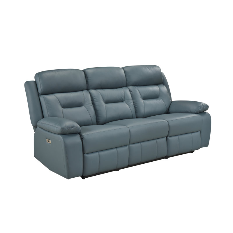 Canapé inclinable électrique, bleu-gris, Blue-Grey