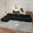 4-seat Boneless L-shaped Sofa 32d High-resilience Sponge Anti-slip Design Chaise Design Extra-wide Curved Armrests Multi-free Combination No Assembly For Studies Living Rooms Media Rooms-2012658457