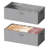2 Pack 10" High Under Bed Storage Containers, Large Underbed Storage Organizer Bins With Lids (Grey)