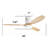 52 Inch Flush Mount Ceiling Fan Dc 3 Solid Wood Fan Blade Noiseless Reversible Motor Remote Control With Light