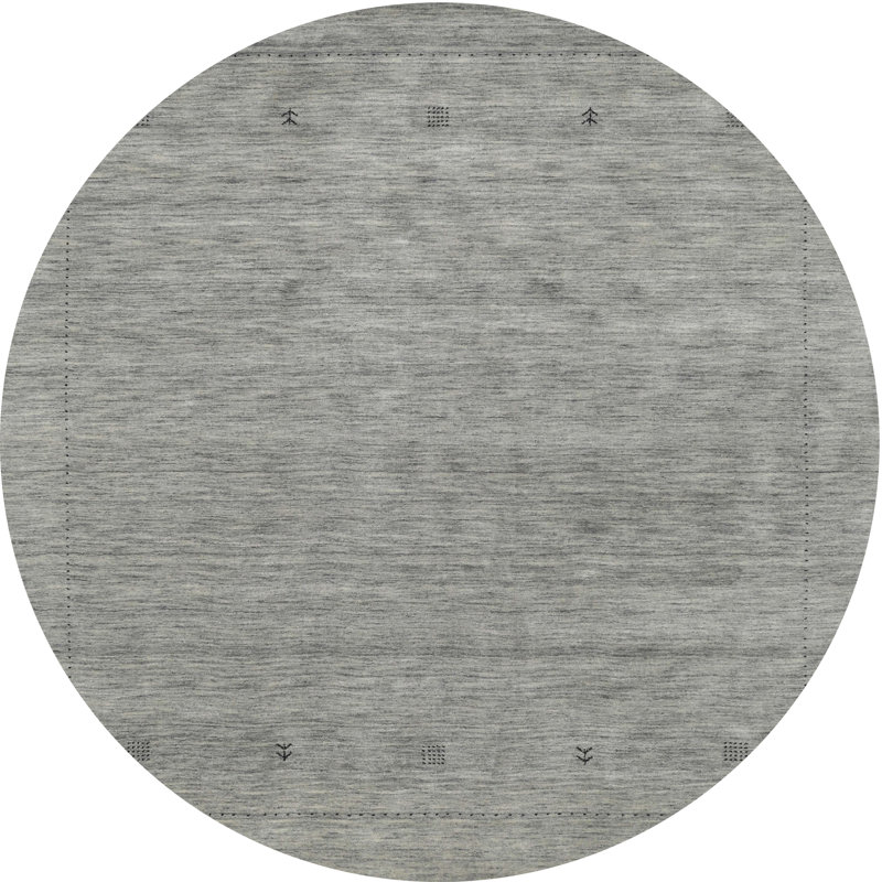 Tapis gris zone contemporaine, Rond 4 pi