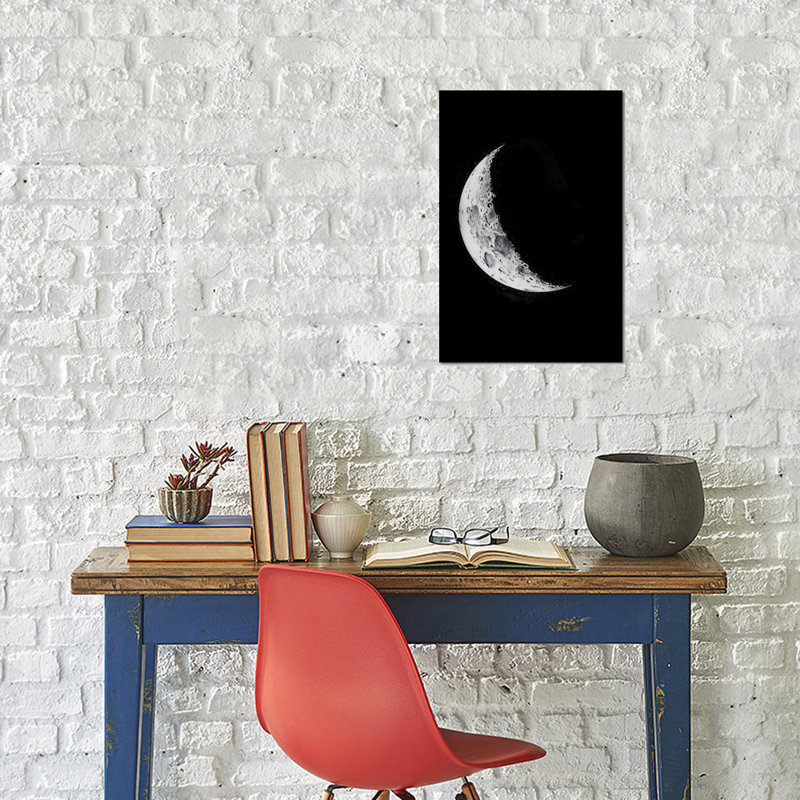 « phases of the moon i », impression sur toile, H 12 po x l 8 po x P 0,75 po, Toile tendue, Pas de tapis