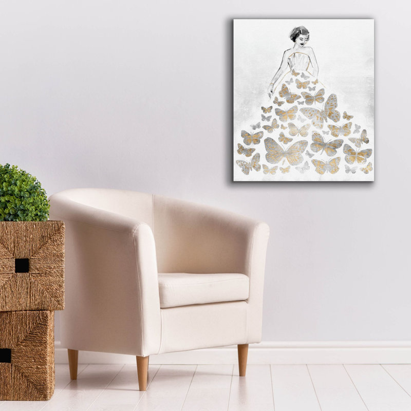  «Fluttering Gown 2» par Annie Warren, art mural sur toile, 26 po x 30 po, H 30 po x l 26 po