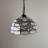 Klima Tiffany Pendant Lighting White Stained Glass Flowers LED Bulb Included 12"W*12"D*60"H
