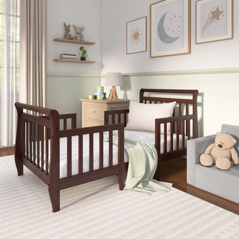 Bhatade Kids Toddler Bed, Espresso