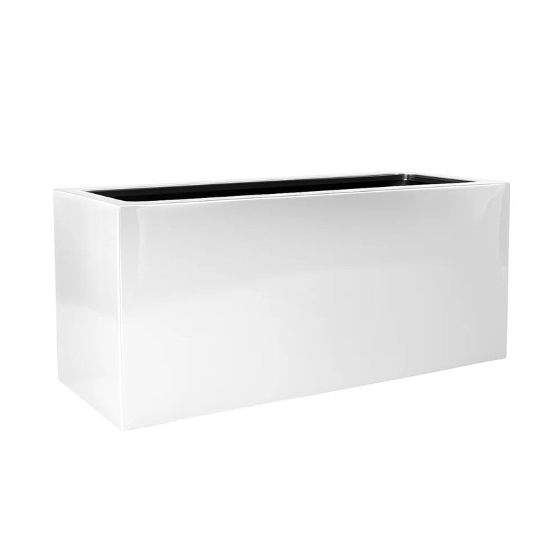Boîte à fleurs en composite Gainford, H 19,5 po x l 39 po x P 16 po, Blanc