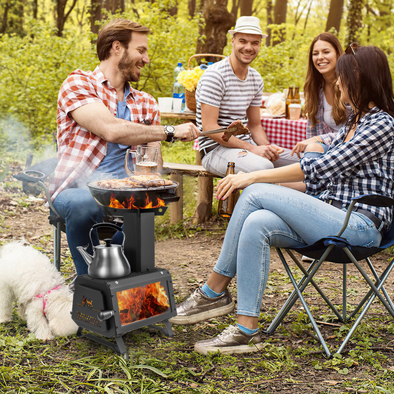 Nodal Cylinder Steel Smokeless Outdoor Fireplace