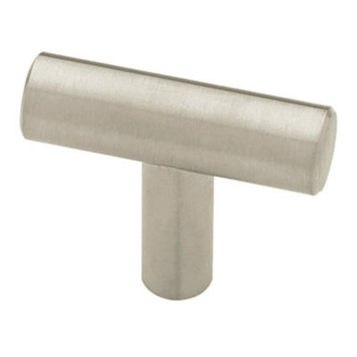 (5 Pack) 1-9/16 inch Bauhaus Bar Knob Stainless Steel