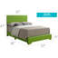 Lit double, vert pomme