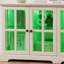 Vitrine à DEL avec vitrine antique avec portes en verre et tablettes réglables pour objets de collection