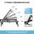 Outdoor Patio Aluminum Chaise Lounges With Adjustable Reclining Back (Set of 2)-1057037426
