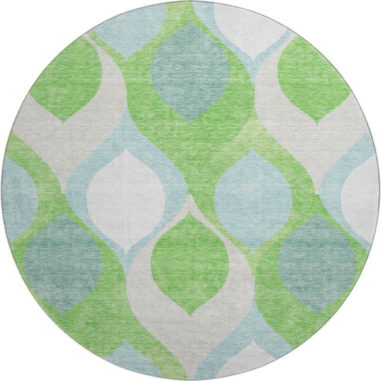 Premium Machine Washable Lisse Lime Rug