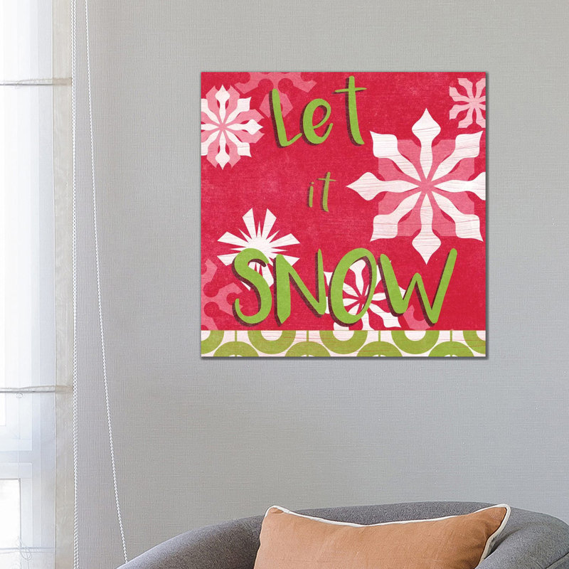 Let's Get Jolly VI by June Erica Vess - Wrapped Canvas Print, 66.04 cm H x 66.04 cm W x 1.91 cm D
