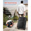 Softside Expandable Luggage with Spinner Wheels, 28 inch / 71 cm Softside Checked Large Luggage, Lightweight Checked Suitcase with Expandable Zippered Pocket and TSA Lock, Black