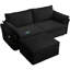 Canapé-lit convertible de 85 po en tissu moelleux d'une capacité de 600 lb-1022901323-1022901324