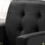 Fauteuil décoratif en velours noir 27,5 po Hale
