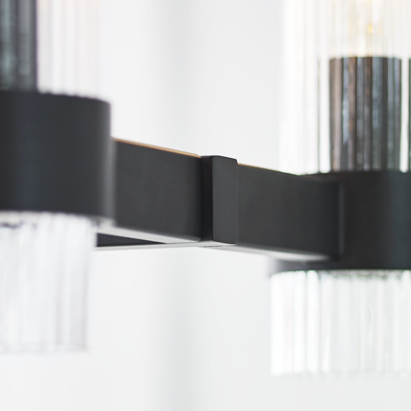 Geneva 10 - Light Chandelier, Aged Iron