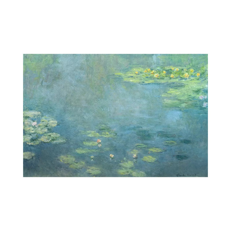 Waterlilies by Claude Monet - Wrapped Canvas Gallery-Wrapped Canvas Giclée, 101.6 cm H x 66.04 cm W