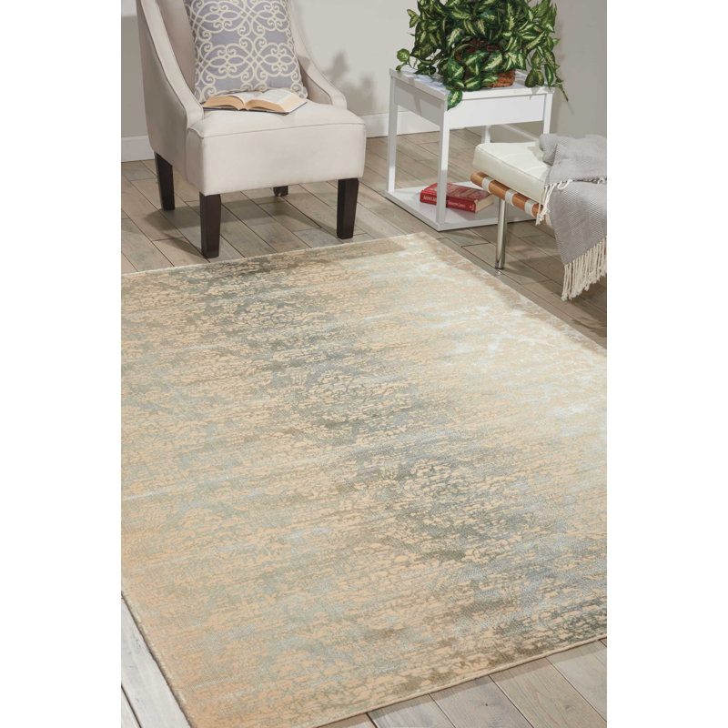 Bourgault Viscose Abstract Indoor Rug, Rectangle 7'6" x 10'6"