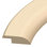 Rubber 0.5'' W x 94'' L Overlap Reducer in Cream