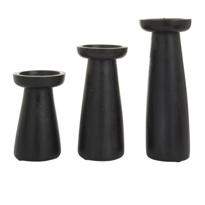 Wood Tabletop Candlestick