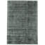 Ava Handmade Viscose Silky Solid Soft Dark Green Rug-60827253