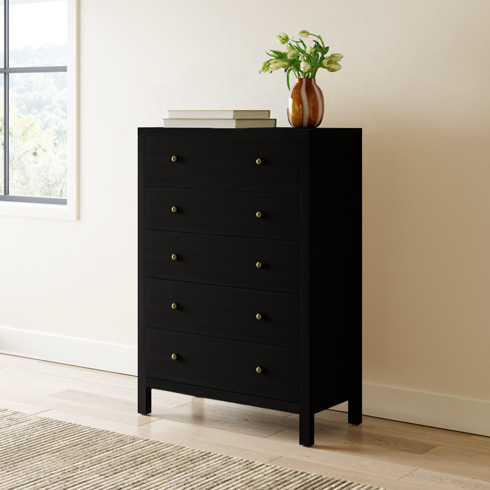 Celine 36" Acacia Dresser, Antique Coffee