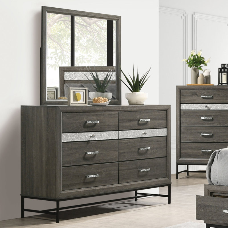 Ensemble commode et miroir 2 pièces Belper