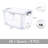 58 Qt Clear Storage Bin With Lid Stackable Container Organizes (Set of 8)