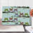 Ambesonne Owls Cutting Board Large Size Birds on Tree Branches Multicolor