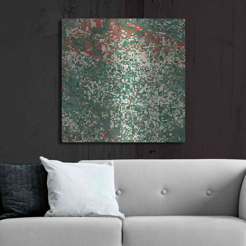 Red Barrel Studio® «Earth as Art: Garden City», art mural en métal, H 36 po x l 36 po