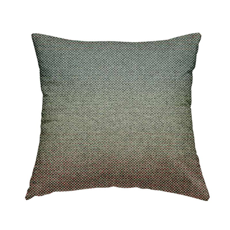 Deronna Ombre Square Cushion, 28cm H x 28cm W x 5cm D, Silver/Blue/Red