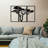 Stylish Decorative Metal Wall Accessory, Black, 31.5 x 19.7 inches | 100% Metal Construction, Thickness: 0.05 inches | Perfect for Home Decor, Office, or Gallery Wall | Durable & Elegant Design