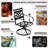 Ballarat 8-Person Patio Dining Set with Square Table & Swivel Chairs