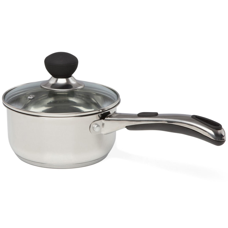 1.2L Stainless Steel Saucepan, 15cm H x 34.5cm W x 16cm D