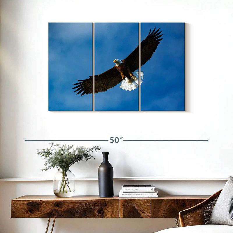 Brampt Eagle From Below, 24" H x 38" W