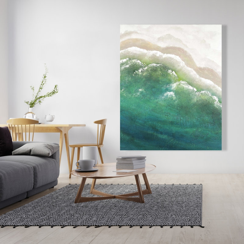 Turquoise mer - toile marine pour le décor du salon