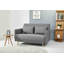 Tyrese 132Cm Round Arms Sofa Bed
