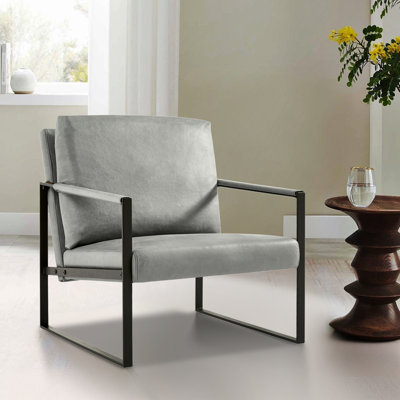 Suoke Faux Leather Seat with Metal Frame
